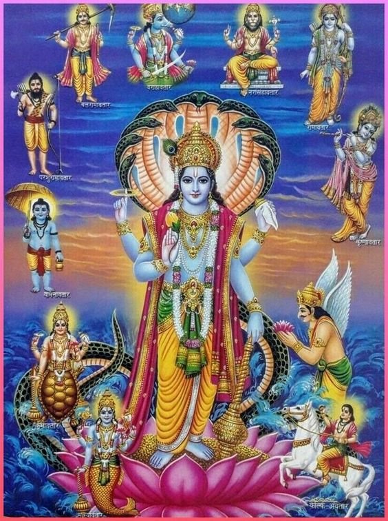 Dashavatara Stuti Lyrics in English : Divine Hymn Honoring the Ten Incarnations of Lord Vishnu for Blessings and Protection