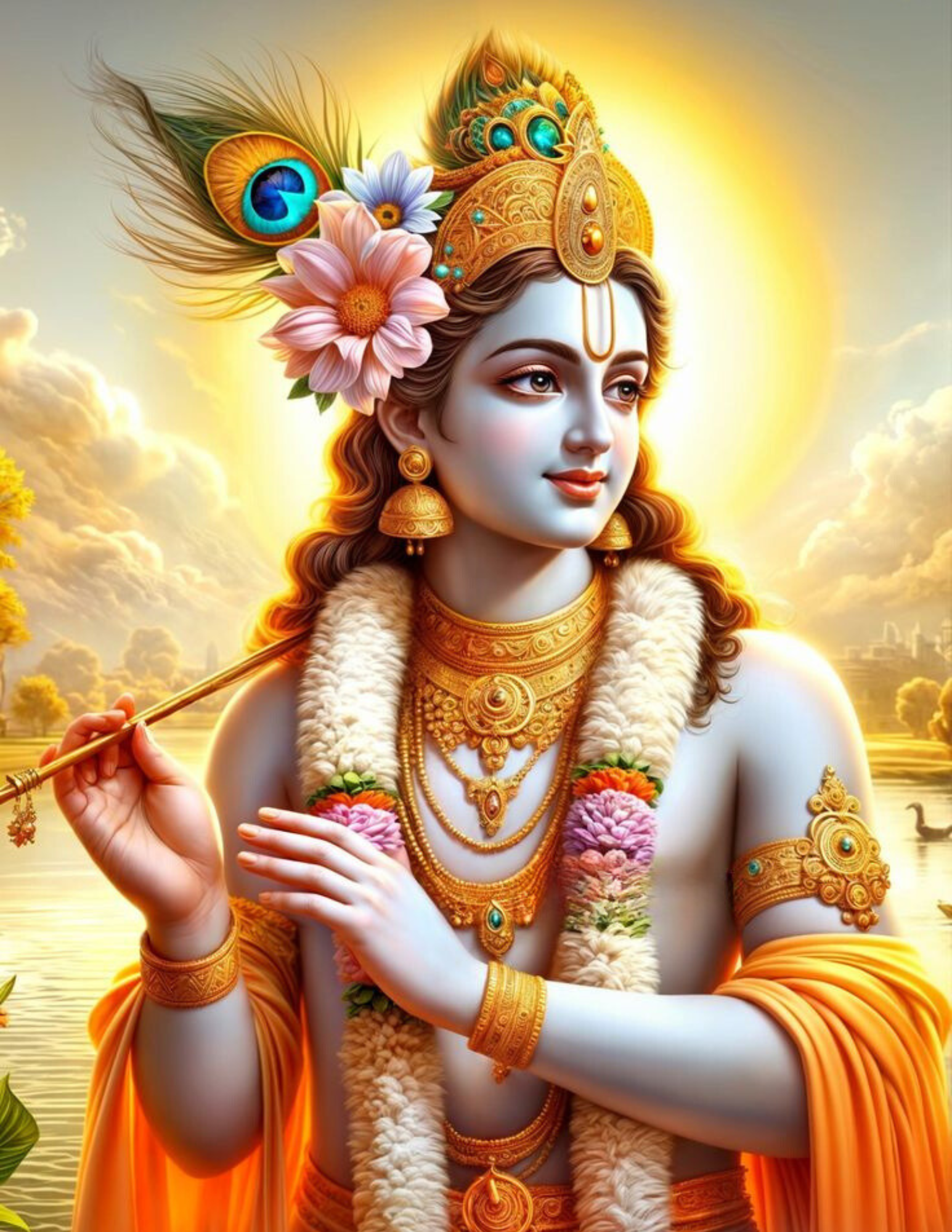 Sri Krishna Ashtottara Shata Namavali in Telugu: 108 Divine Names of Lord Krishna