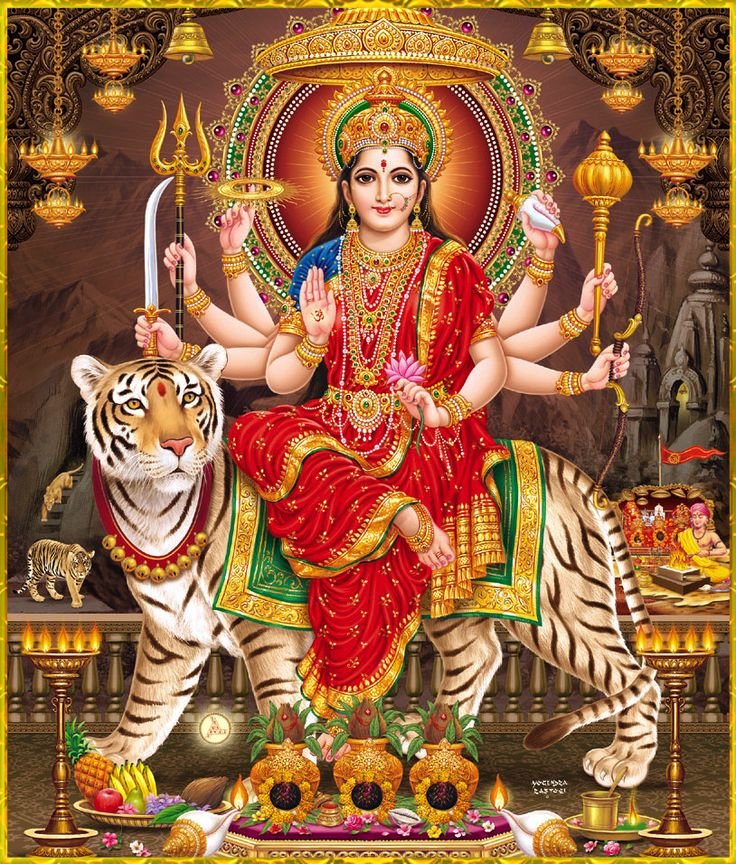 Navadurga Stotram Lyrics in Telugu: A Hymn to the Nine Forms of Goddess Durga